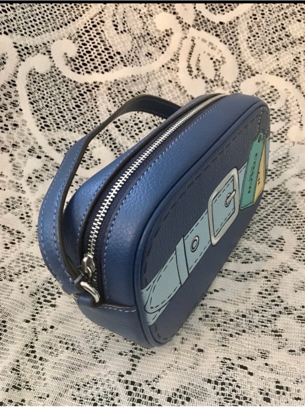 NWT Coach CH363 Jamie Wristlet With Trompe L'oeil Print - Picture 7 of 11